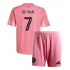 Camisa de Futebol Inter Miami Rodrigo De Paul #7 Equipamento Principal Infantil 2025-26 Manga Curta (+ Calças curtas) Camisa de Futebol Inter Miami Rodrigo De Paul #7 Equipamento Principal Infantil 2025-26 Manga Curta (+ Calças curtas)